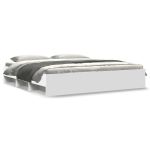 Cadru de pat, alb, 200x200 cm, lemn prelucrat GartenMobel Dekor