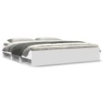 Cadru de pat alb 180x200 cm din lemn prelucrat GartenMobel Dekor