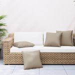 Perne de canapea, 4 buc., taupe, 40x40 cm, textil GartenMobel Dekor