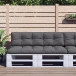 Perne de paleți, 2 buc., antracit, material textil GartenMobel Dekor