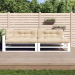 Perne de paleți, 5 buc., bej, material textil GartenMobel Dekor