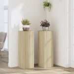 Suporturi de plante, 2 buc., stejar sonoma, 25x25x80 cm, lemn GartenMobel Dekor