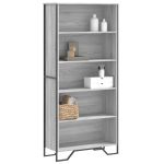 Bibliotecă, gri sonoma, 80x31x169 cm, lemn prelucrat GartenMobel Dekor