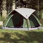 Cabină cort de camping, 4 persoane, verde, impermeabil GartenMobel Dekor