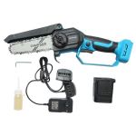 Drujba electrica pentru crengi, cu acumulator 2 Ah, incarcator 21V Li-Ion, cu geanta, 18 cm GartenVIP DiyLine