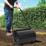Tăvălug de gazon, negru, 63 cm, 50 L GartenMobel Dekor