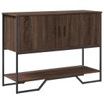 Măsuță consolă, stejar maro, 100x35x74,5 cm, lemn prelucrat GartenMobel Dekor