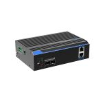 Switch industrial 2 porturi Gigabit HPoE'2 porturi uplink SFP/RJ45 - UTEPO UTP7202GE-POE SafetyGuard Surveillance