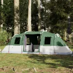 Cort de familie tunel, 6 persoane, verde, impermeabil GartenMobel Dekor