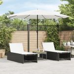 Umbrelă soare de grădină stâlp din oțel, alb 324x324x247 cm GartenMobel Dekor