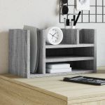 Organizator birou, gri sonoma, 44,5x24x25 cm lemn prelucrat GartenMobel Dekor