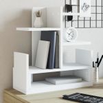 Organizator de birou, alb, 49x20x52,5 cm, lemn prelucrat GartenMobel Dekor