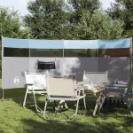 Paravan de camping, albastru, 366x152x152 cm, impermeabil GartenMobel Dekor