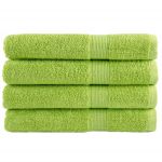 Prosoape premium 4 buc. verde măr 100x200cm 600 gsm 100% bumbac GartenMobel Dekor