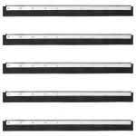Capete raclete de podea, 5 buc., 75x2x5 cm, oțel și cauciuc GartenMobel Dekor