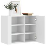 Dulap de perete, alb, 75x35x60 cm, lemn prelucrat GartenMobel Dekor