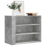 Dulap de perete, gri beton, 75x35x60 cm, lemn prelucrat GartenMobel Dekor