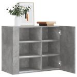 Dulap de perete, gri beton, 75x35x60 cm, lemn prelucrat GartenMobel Dekor