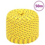 Frânghie de barcă, galben, 6 mm, 50 m, polipropilenă GartenMobel Dekor