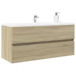 Dulap chiuvetă baie stejar sonoma 100x38,5x45 cm lemn prelucrat GartenMobel Dekor