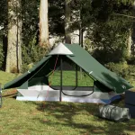 Cort de camping pentru 2 persoane, verde, impermeabil GartenMobel Dekor