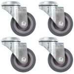 Roți pivotante cu gaură pentru șurub, 4 buc., 50 mm GartenMobel Dekor
