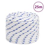 Frânghie de barcă, alb, 18 mm, 25 m, polipropilenă GartenMobel Dekor