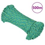 Frânghie de barcă, verde, 5 mm, 500 m, polipropilenă GartenMobel Dekor