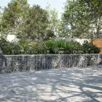 Coș gabion cu capac, argintiu, 800x50x50 cm, fier galvanizat GartenMobel Dekor
