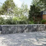 Coș gabion cu capac, 300x100x50 cm, fier galvanizat GartenMobel Dekor