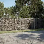 Coș gabion cu capac, 450x100x100 cm, fier galvanizat GartenMobel Dekor