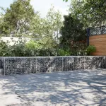 Coș gabion cu capac, 700x100x50 cm, fier galvanizat GartenMobel Dekor