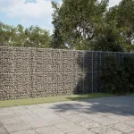 Coș gabion cu capac, argintiu, 900x50x200 cm, fier galvanizat GartenMobel Dekor