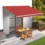 Pânză de copertină, portocaliu și maro, 500 x 300 cm GartenMobel Dekor