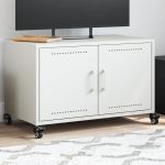 Dulap TV, alb, 68x39x43,5 cm, oțel laminat la rece GartenMobel Dekor