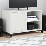 Dulap TV, alb, 68x39x43,5 cm, oțel laminat la rece GartenMobel Dekor