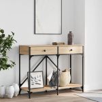Măsuță consolă, stejar sonoma, 100x39x78,5 cm, lemn prelucrat GartenMobel Dekor