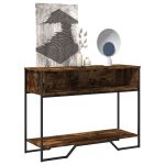 Măsuță consolă, stejar fumuriu, 100x35x74,5 cm, lemn prelucrat GartenMobel Dekor
