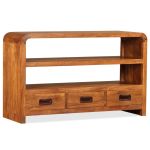 Comodă TV, 90x30x55 cm, lemn masiv de acacia GartenMobel Dekor
