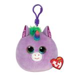 PLUS BRELOC TY 8.5CM SQUISHY BEANIES UNICORN ROSETTE VIOLET SuperHeroes ToysZone