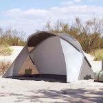 Cort de plajă 2 persoane pop-up, gri, impermeabil GartenMobel Dekor