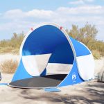 Cort de plajă pop-up, albastru azur, rezistent la apă GartenMobel Dekor