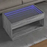 Măsuță de cafea cu LED infinity, gri sonoma, 90x50x50 cm GartenMobel Dekor