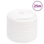 Frânghie de barcă, alb complet, 16 mm, 25 m, polipropilenă GartenMobel Dekor