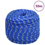 Frânghie de barcă, albastru, 8 mm, 50 m, polipropilenă GartenMobel Dekor
