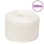 Frânghie de lucru, Alb, 10 mm, 500 m, polipropilenă GartenMobel Dekor