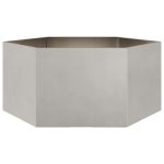 Jardinieră de grădină 104x90x45 cm oțel inoxidabil hexagonal GartenMobel Dekor