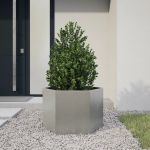 Jardinieră de grădină 69x60x45 cm oțel inoxidabil hexagonal GartenMobel Dekor