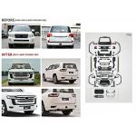 Pachet Exterior Complet TOYOTA Land Cruiser J200 (2008-2016) Conversie la LC300 2021 Design Performance AutoTuning