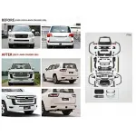 Pachet Exterior Complet TOYOTA Land Cruiser J200 (2008-2016) Conversie la LC300 2021 Design Performance AutoTuning